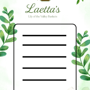 Laetta's Logo Notepad with lines